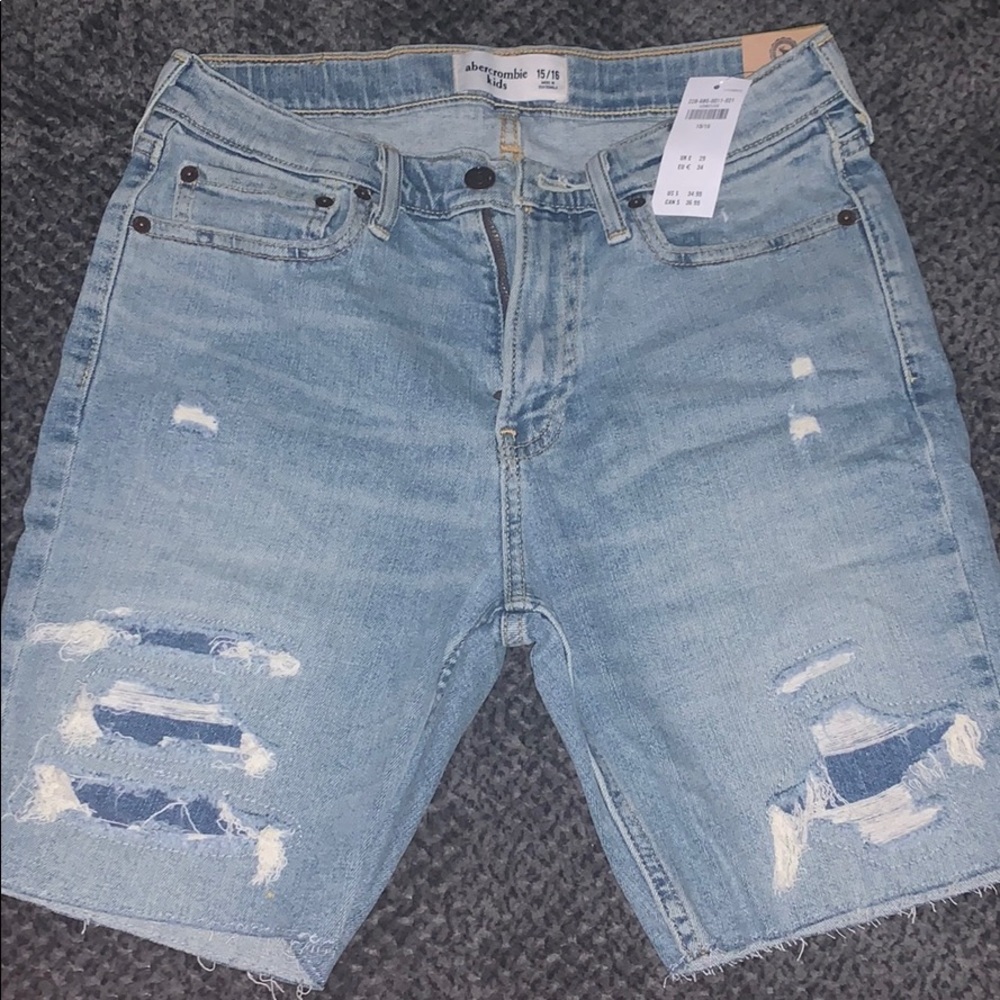Abercrombie boys denim shorts